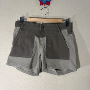 prAna Womens Cargo Hiking Shorts Khaki Brown  Sz 2 Casual Comfy Outdoor Gorpcore